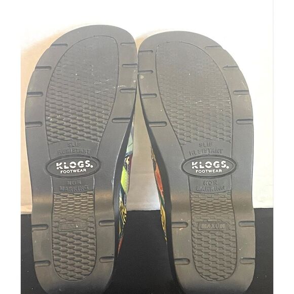 Klogs Naples Size 8 M Patent Leather Multi Color Floral Slip On Shoes Clogs - Picture 9 of 11